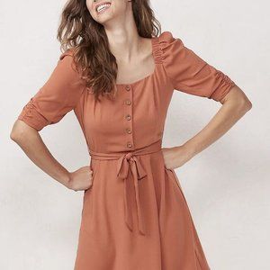 NWT LC by Lauren Conrad Aragon Puff Sleeve Peasant Dress Women's XXL